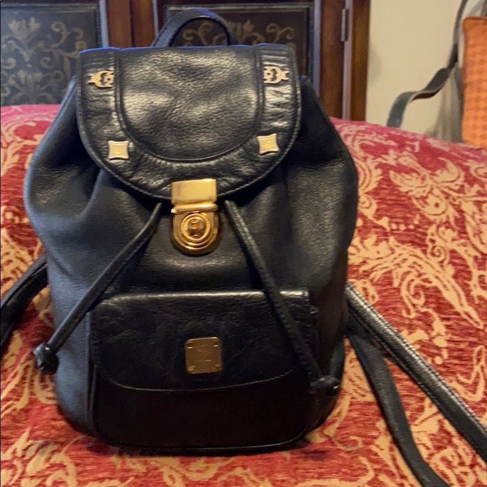 Mcm leather Small backpack